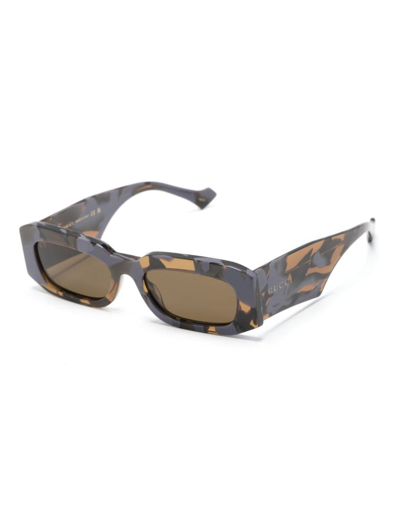 Purple Rectangle-frame Sunglasses