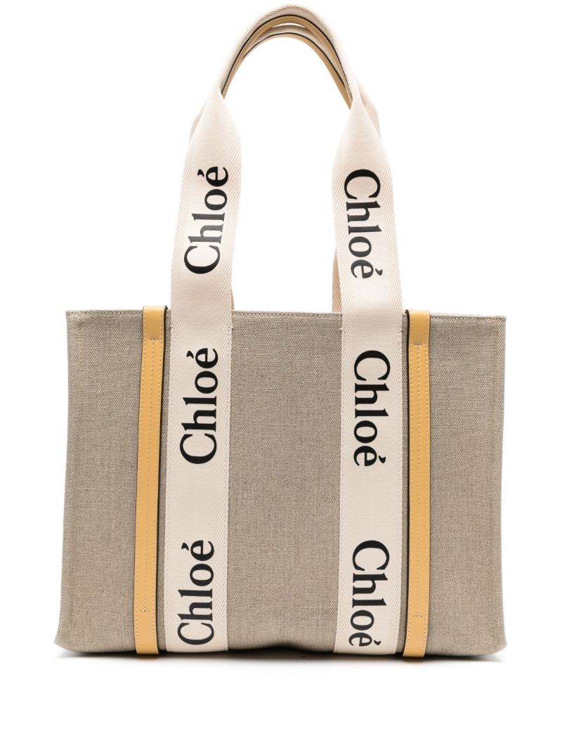 Brown Woody Medium Tote Bag