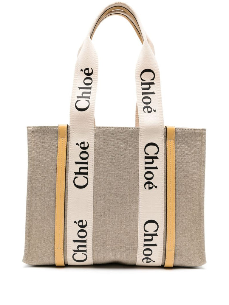 Brown Woody Medium Tote Bag