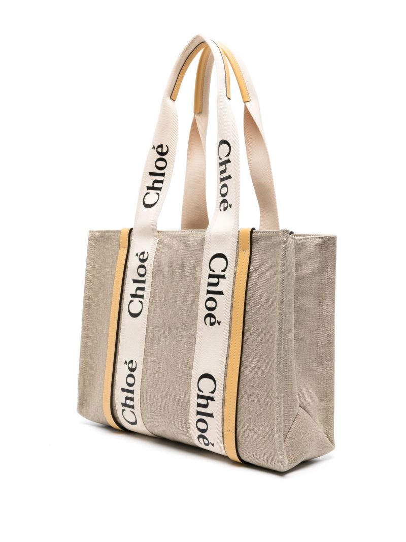 Brown Woody Medium Tote Bag