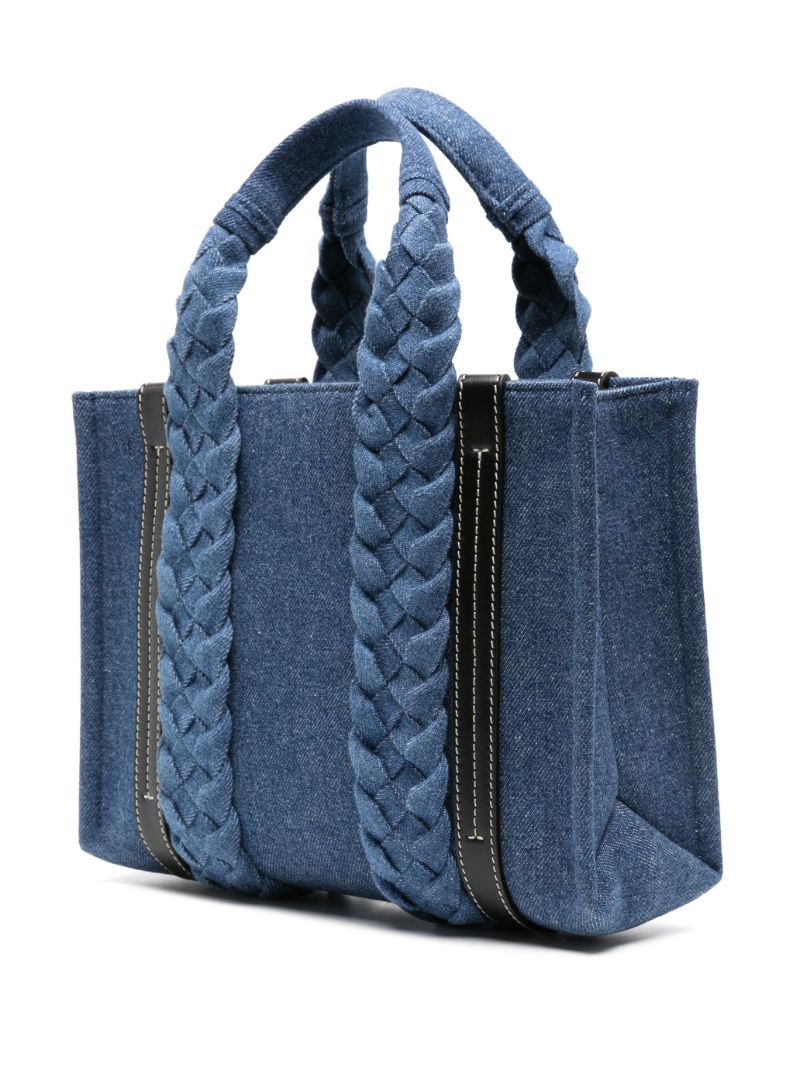 Blue Woody Small Denim Tote Bag