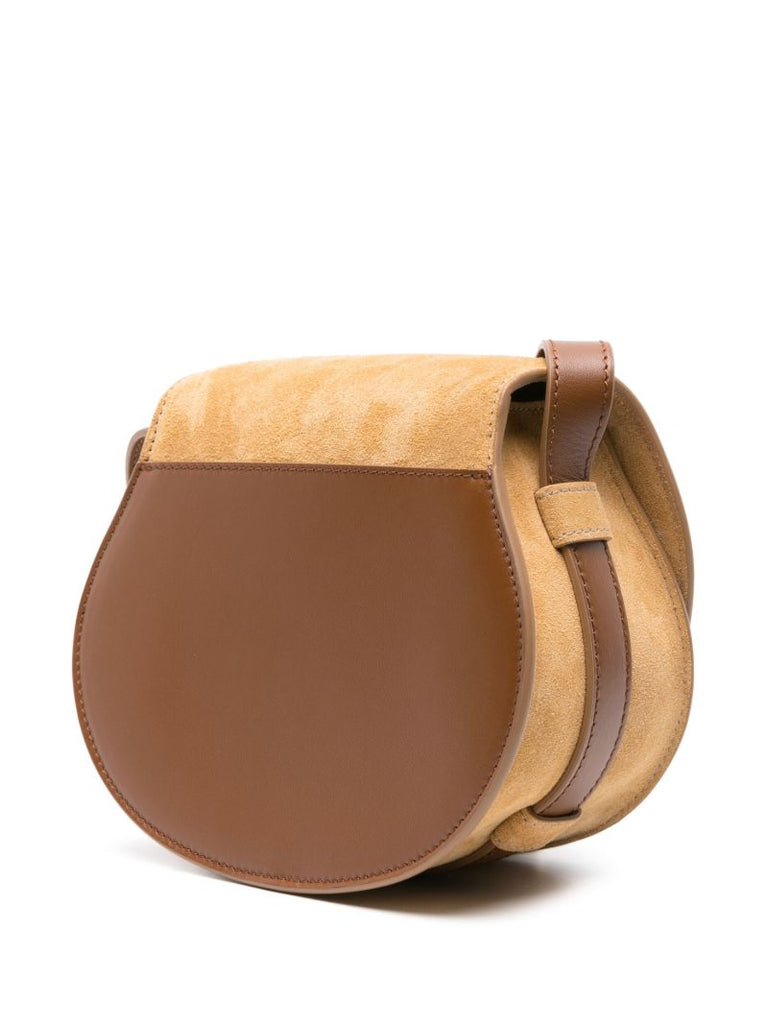 Yellow Marcie Small Suede Cross Body Bag