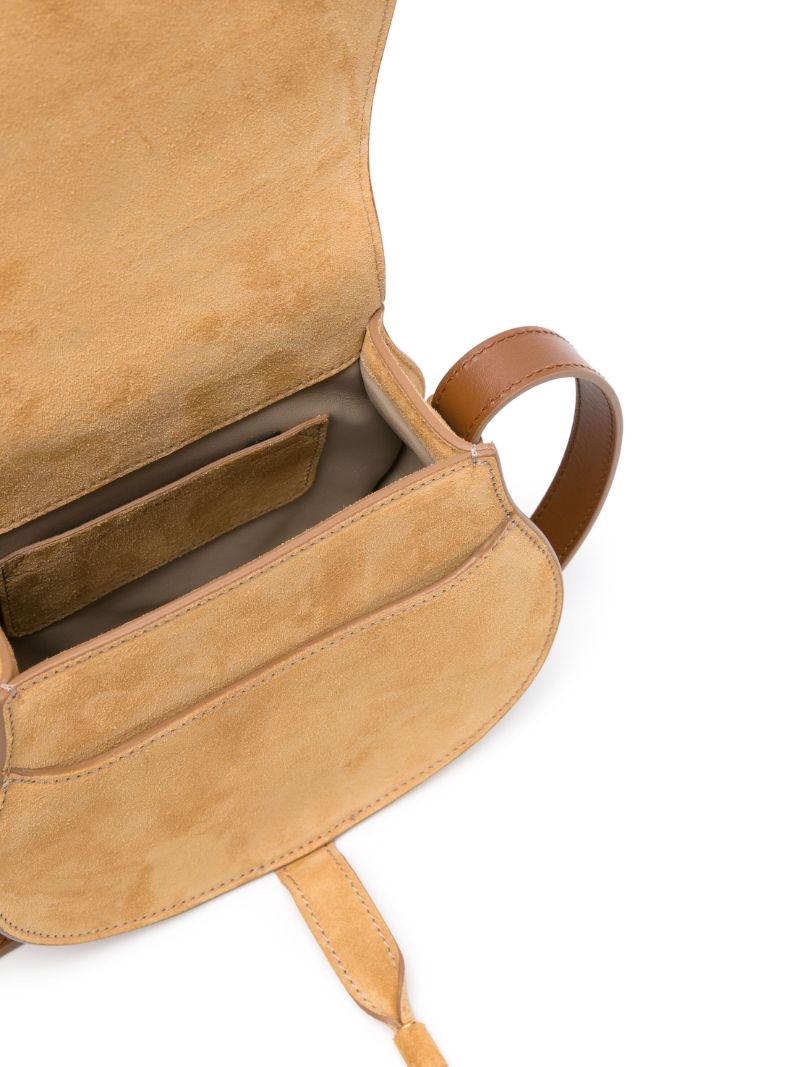 Yellow Marcie Small Suede Cross Body Bag