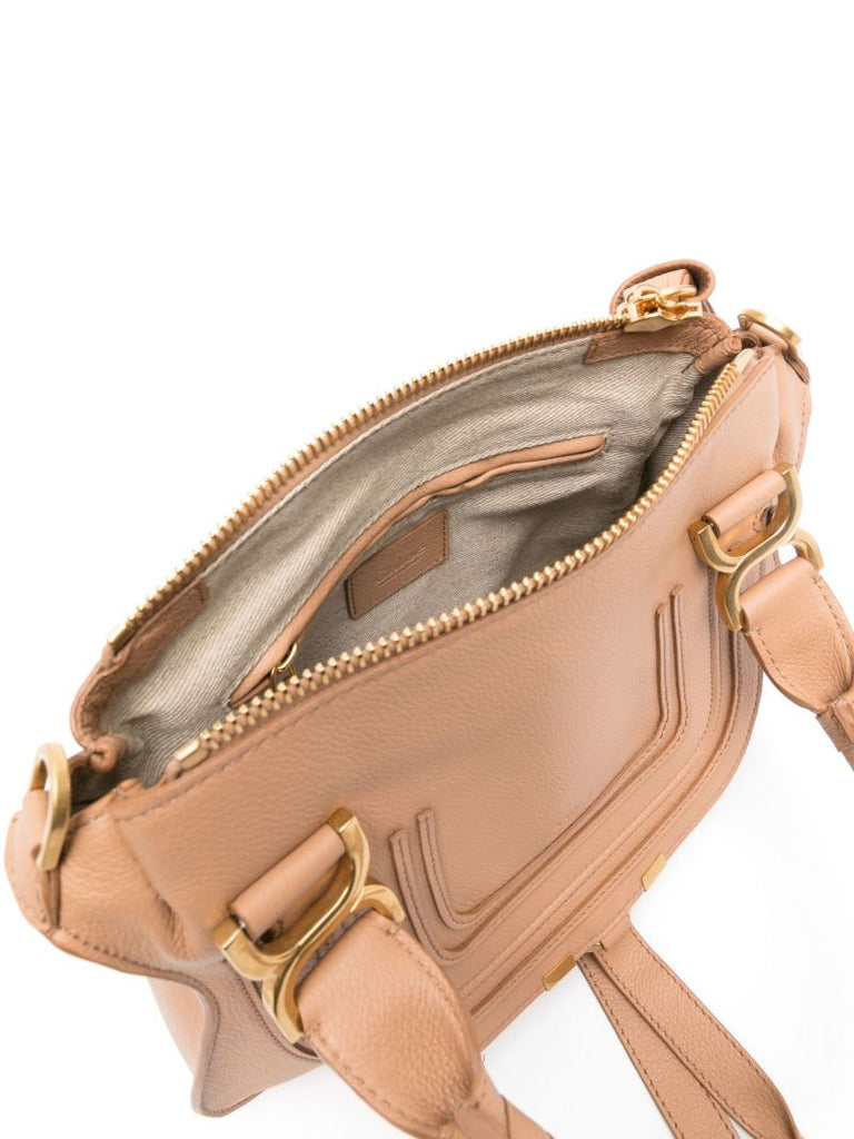 Neutral Marcie Double Leather Tote Bag