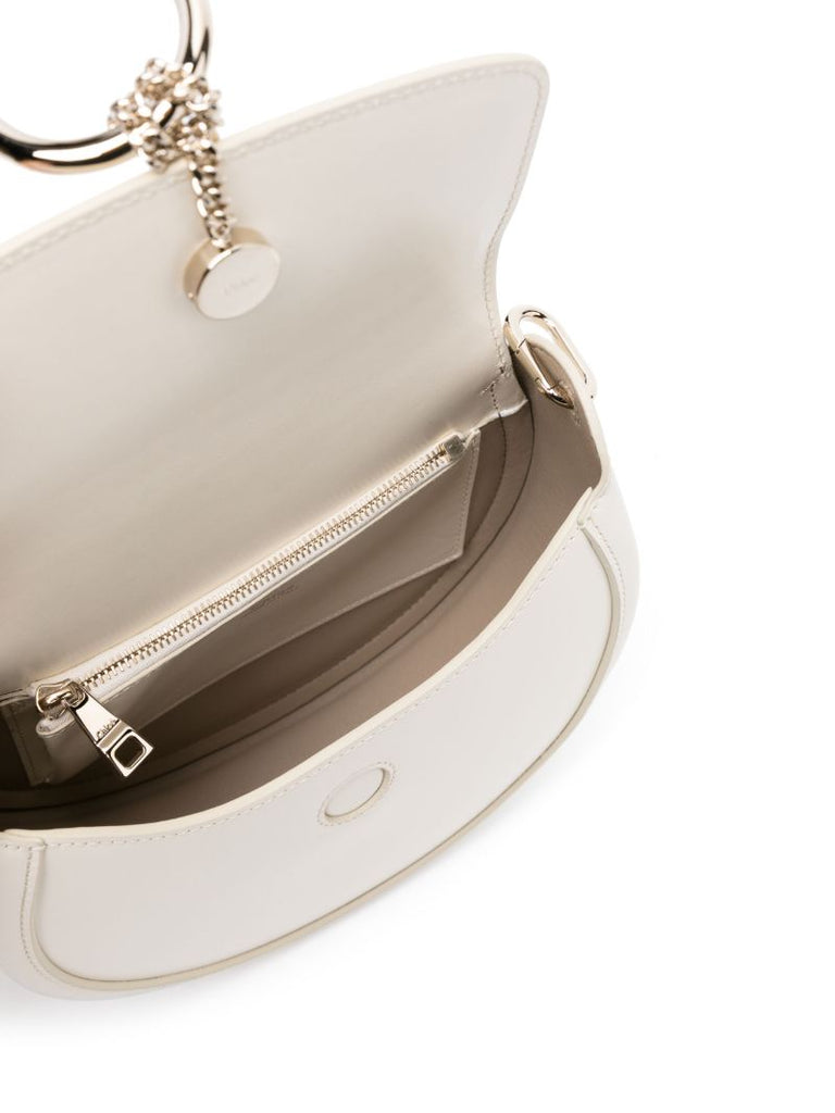 Neutral ArlÃ_x0083_Â¨ne Leather Cross Body Bag
