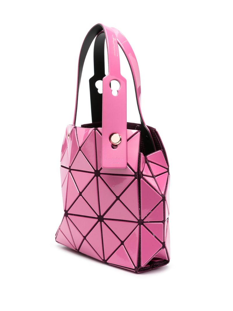 Pink Carat Geometric Panelled Tote Bag