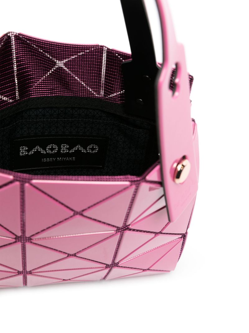 Pink Carat Geometric Panelled Tote Bag