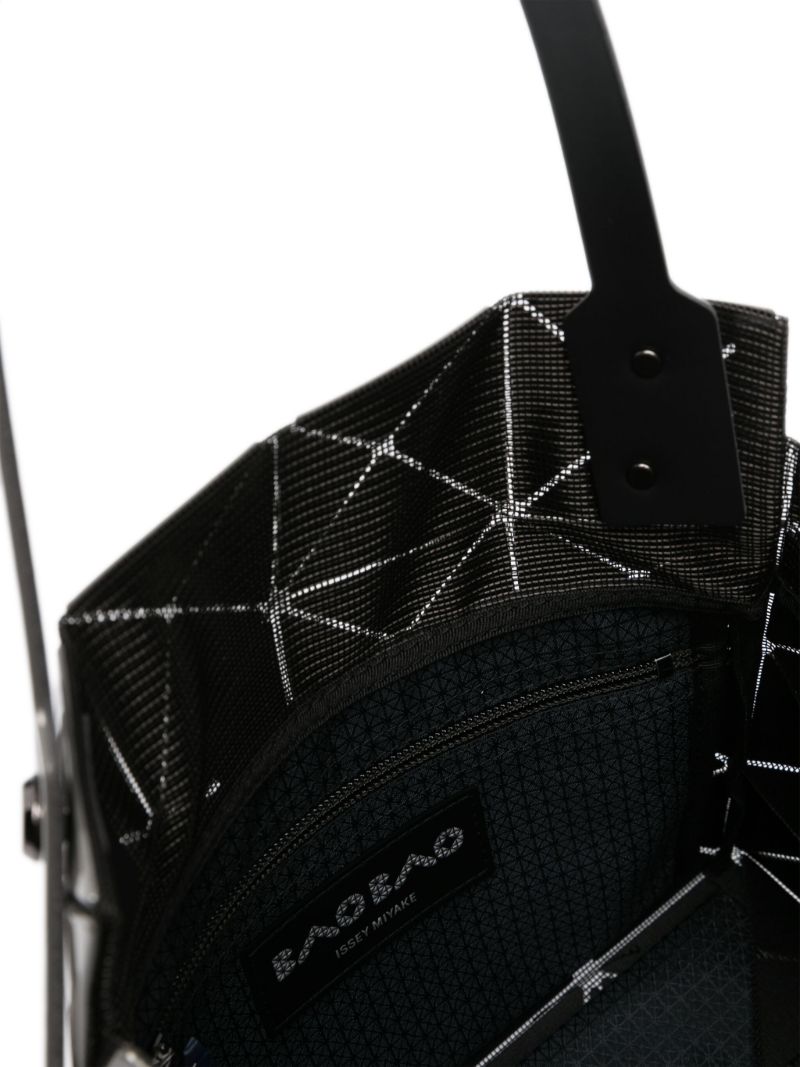 Grey Carat Geometric Panelled Tote Bag