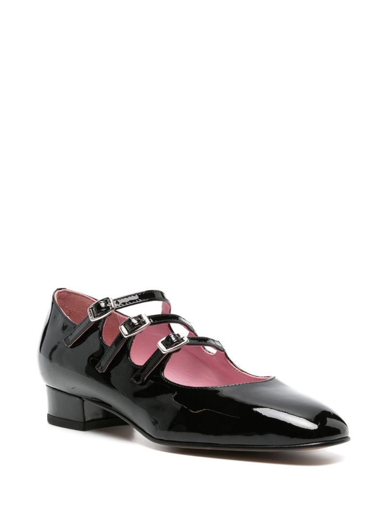 Black Ariana 20mm Leather Pumps