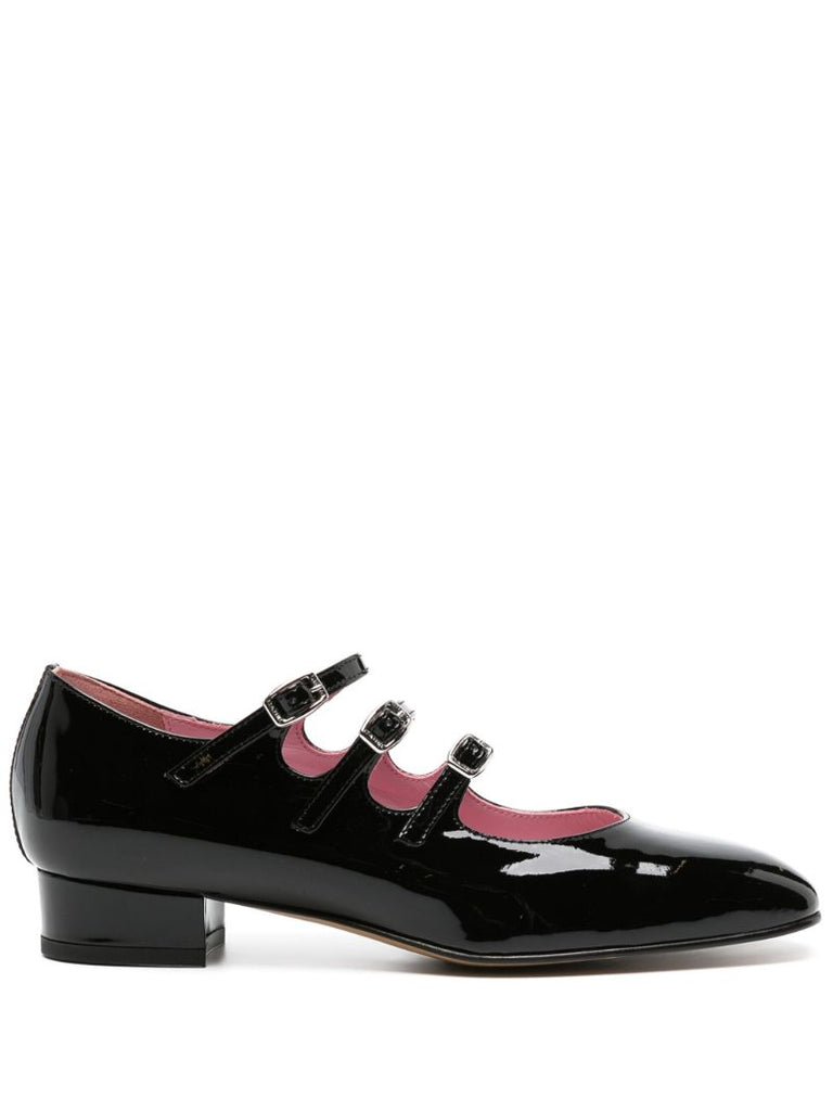 Black Ariana 20mm Leather Pumps