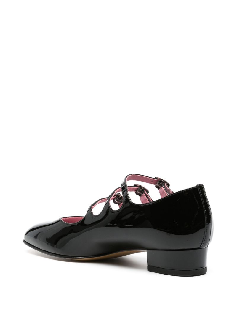 Black Ariana 20mm Leather Pumps