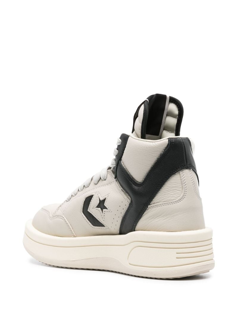 X Converse Neutral Turbowpn Leather Sneakers