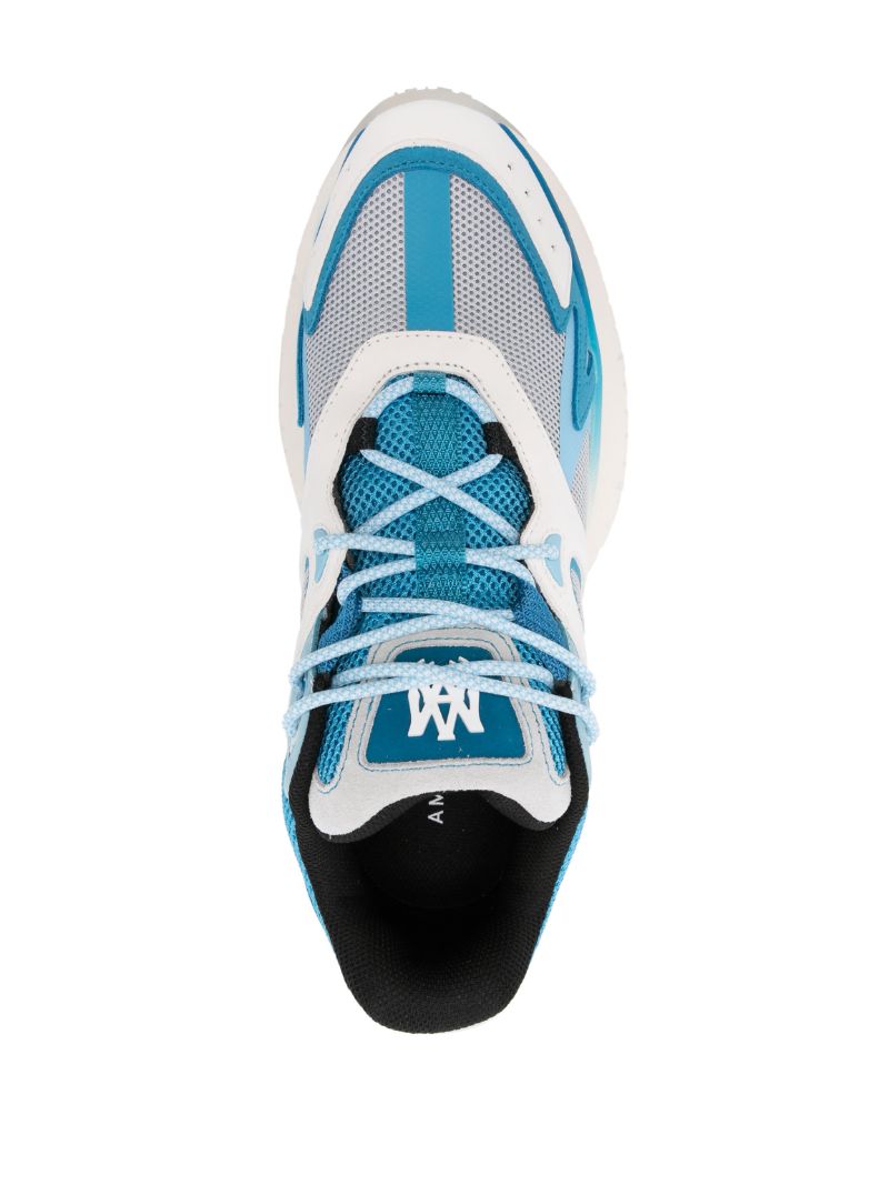 Blue Ma-runner Panelled Sneakers