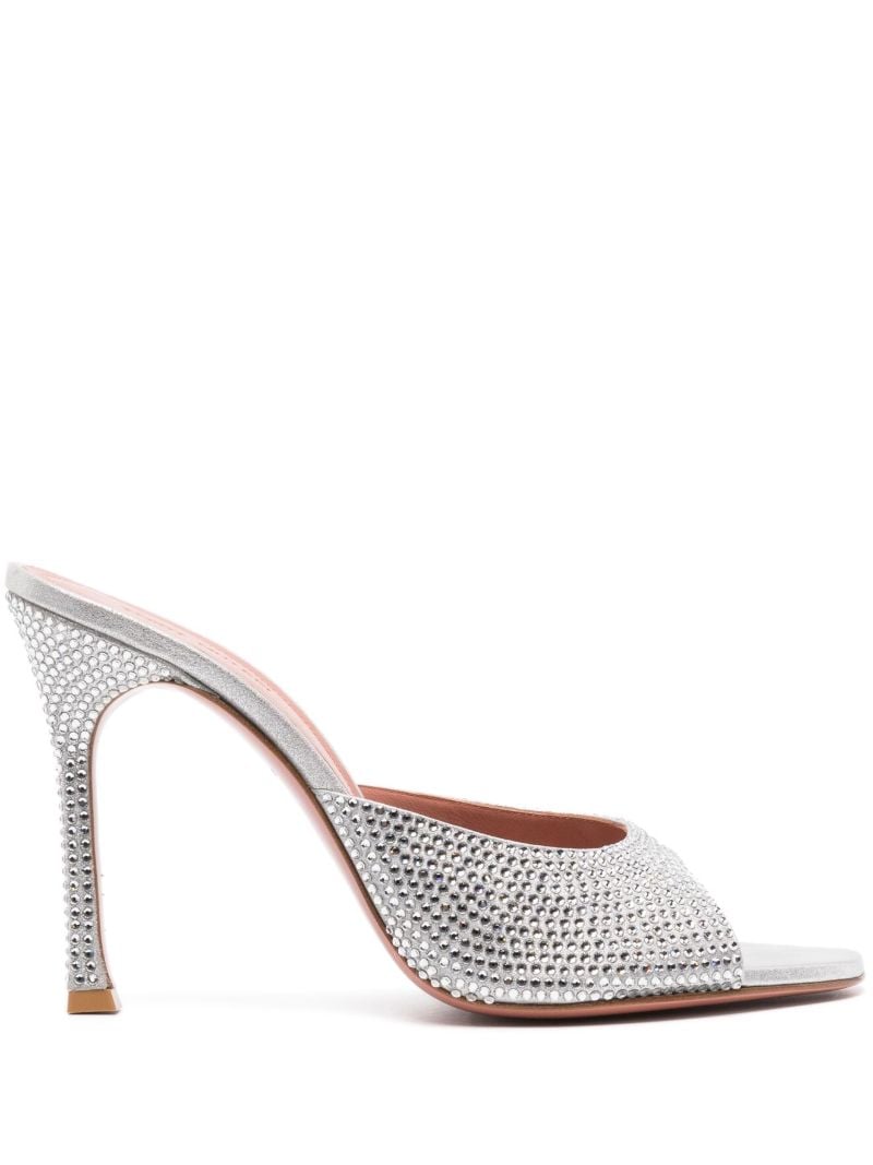 Silver Alexa 105 Crystal Mules