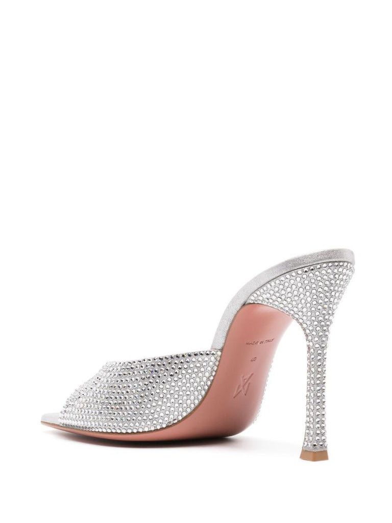Silver Alexa 105 Crystal Mules