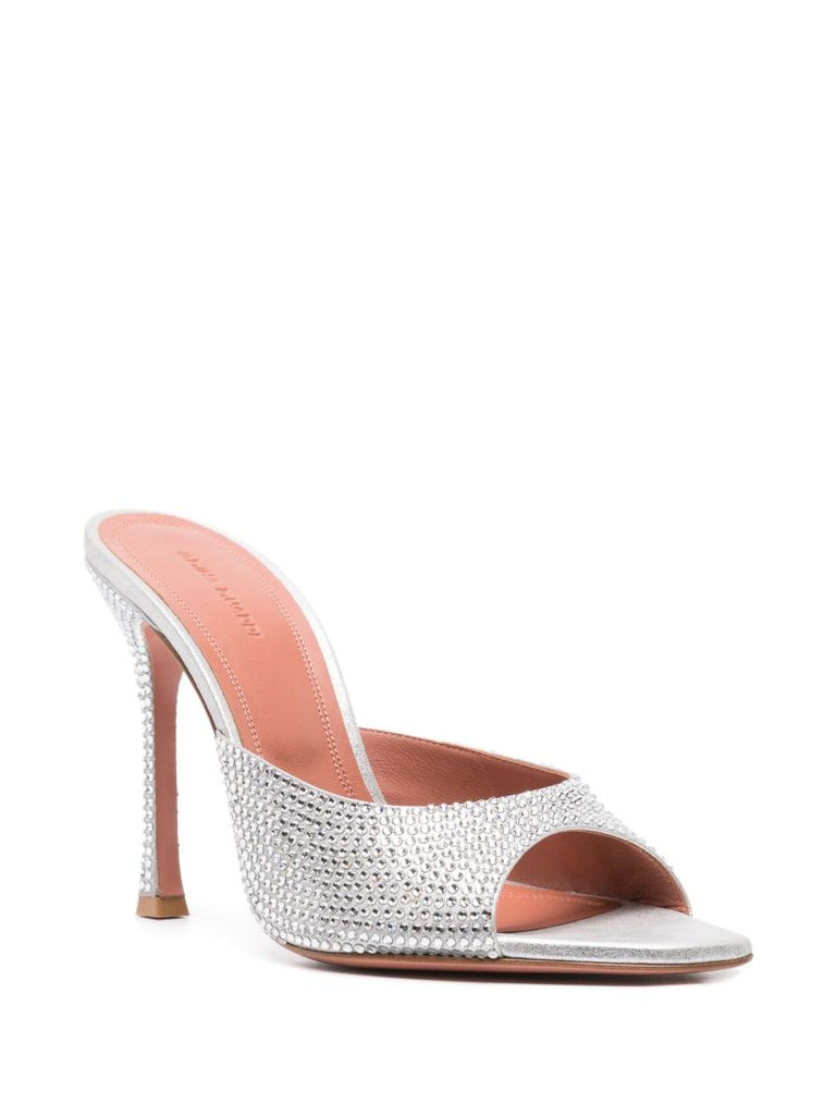 Silver Alexa 105 Crystal Mules