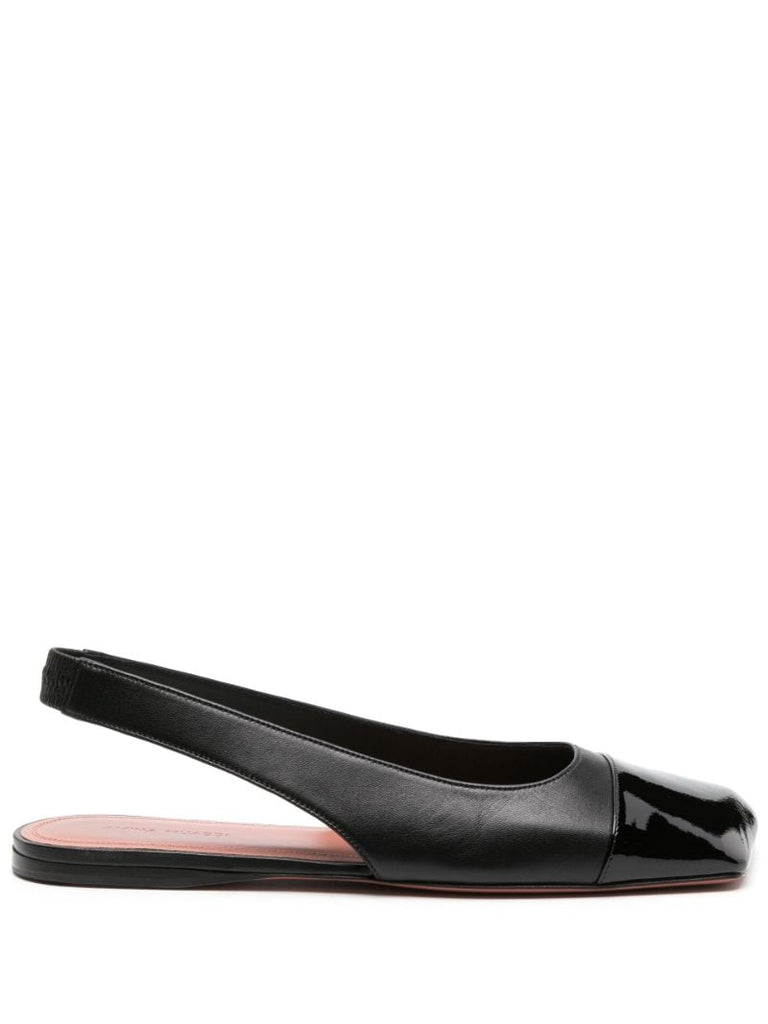 Black Ane Slingback Ballet Pumps