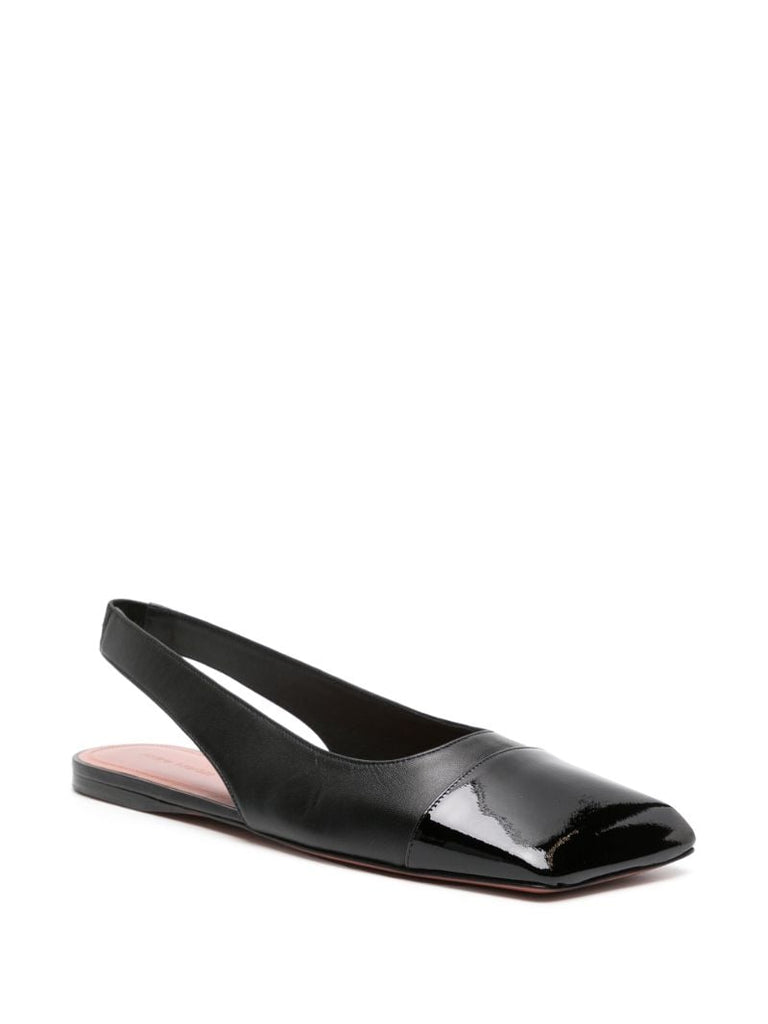 Black Ane Slingback Ballet Pumps