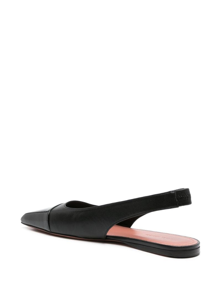 Black Ane Slingback Ballet Pumps