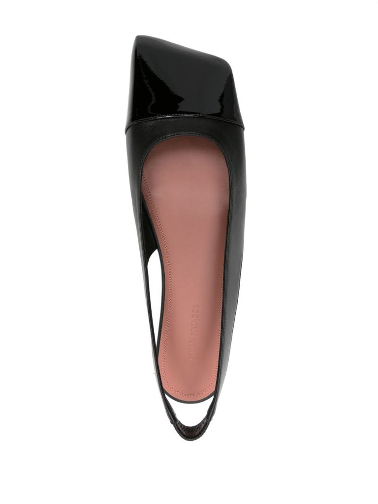 Black Ane Slingback Ballet Pumps