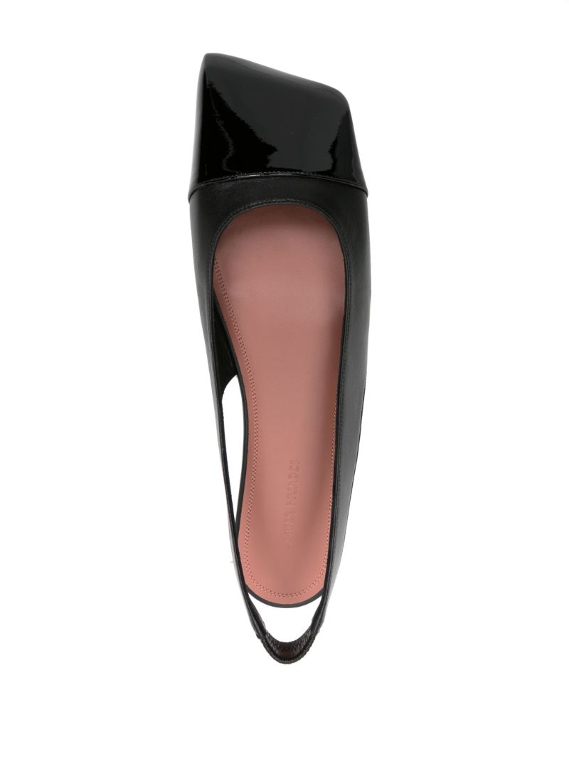 Black Ane Slingback Ballet Pumps