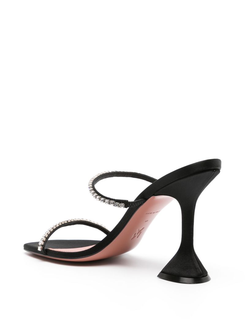 Black Gilda 95 Crystal Sandals