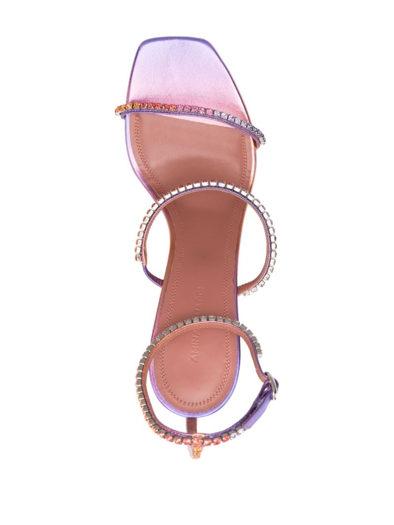 Purple Gilda 95 Crystal Sandals