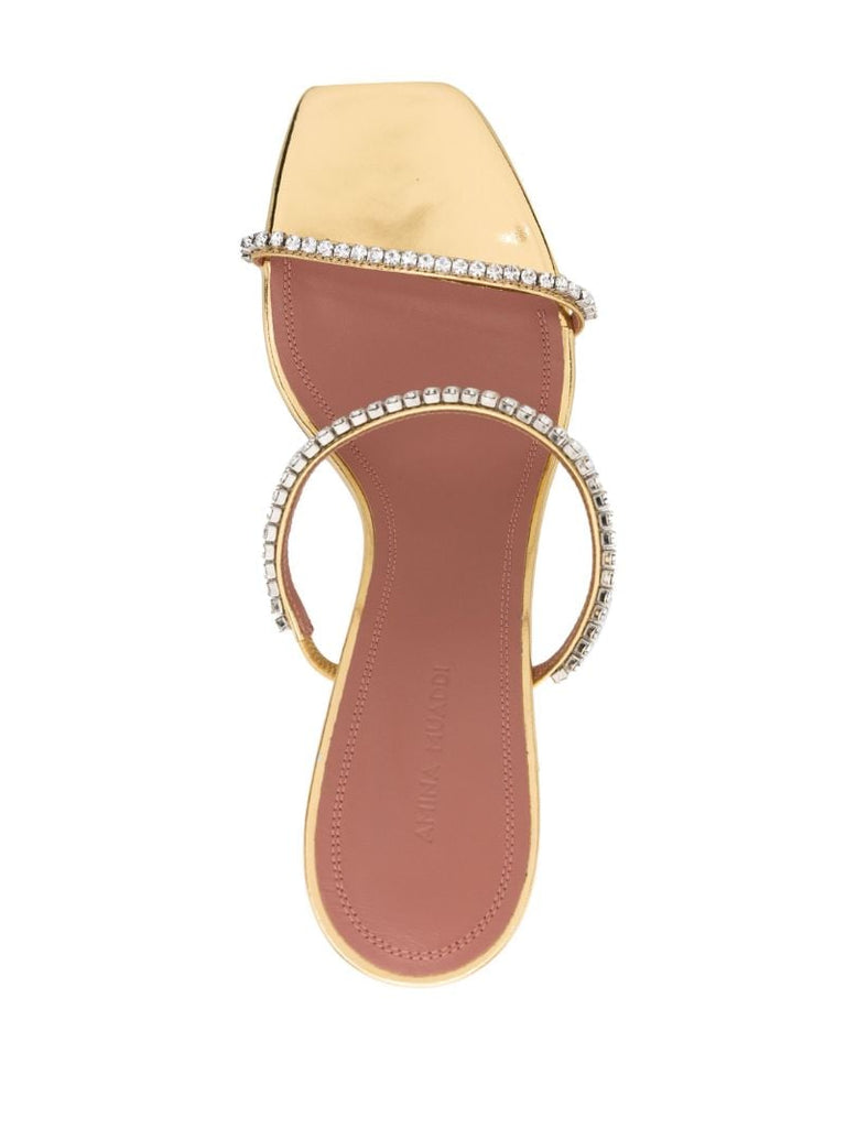 Gold Gilda 95 Crystal Sandals