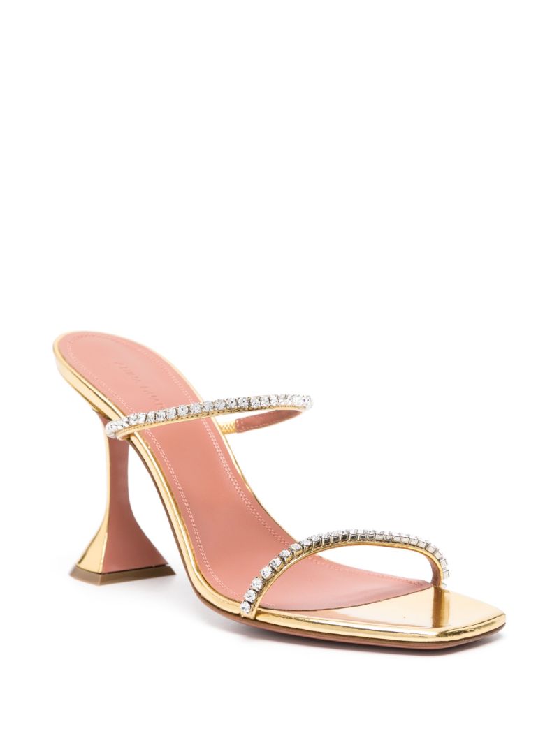 Gold Gilda 95 Crystal Sandals