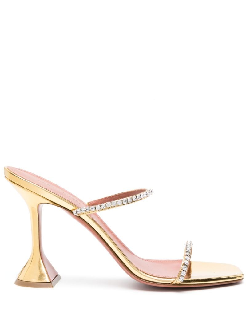 Gold Gilda 95 Crystal Sandals
