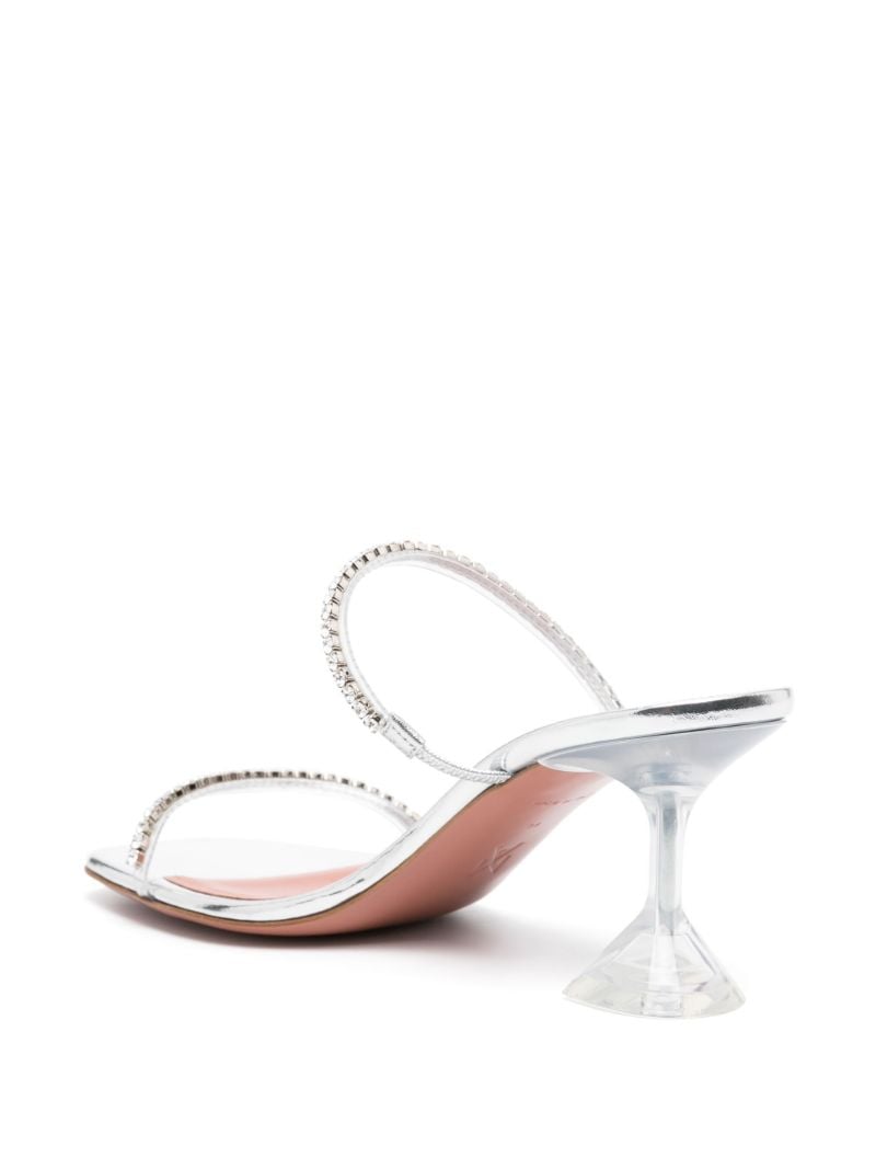 Silver Gilda 70 Crystal Sandals