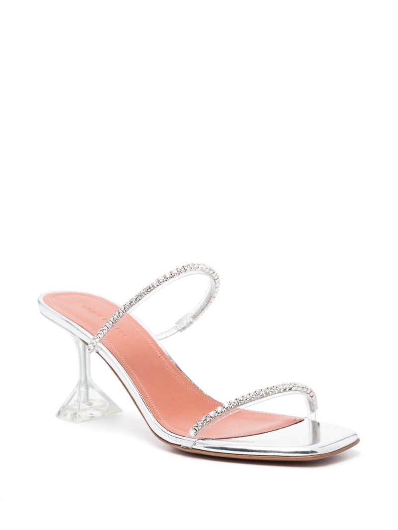 Silver Gilda 70 Crystal Sandals