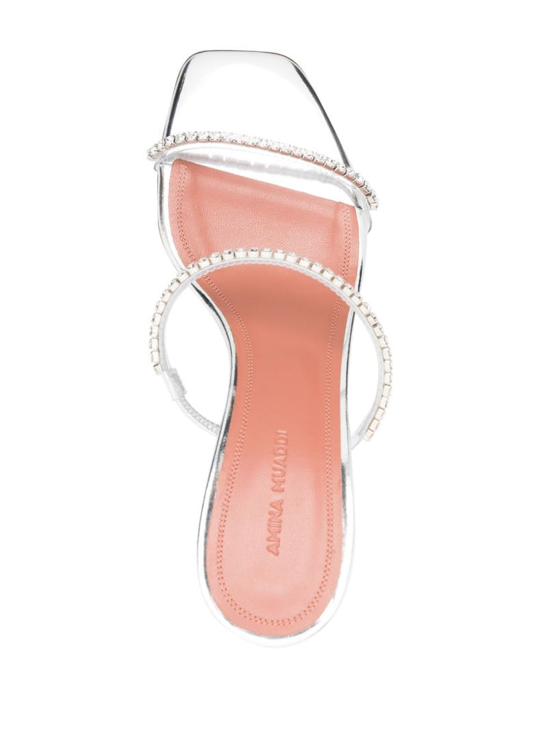 Silver Gilda 70 Crystal Sandals