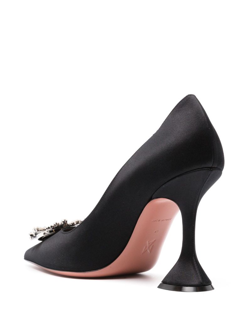 Black Begum 95 Crystal Pumps