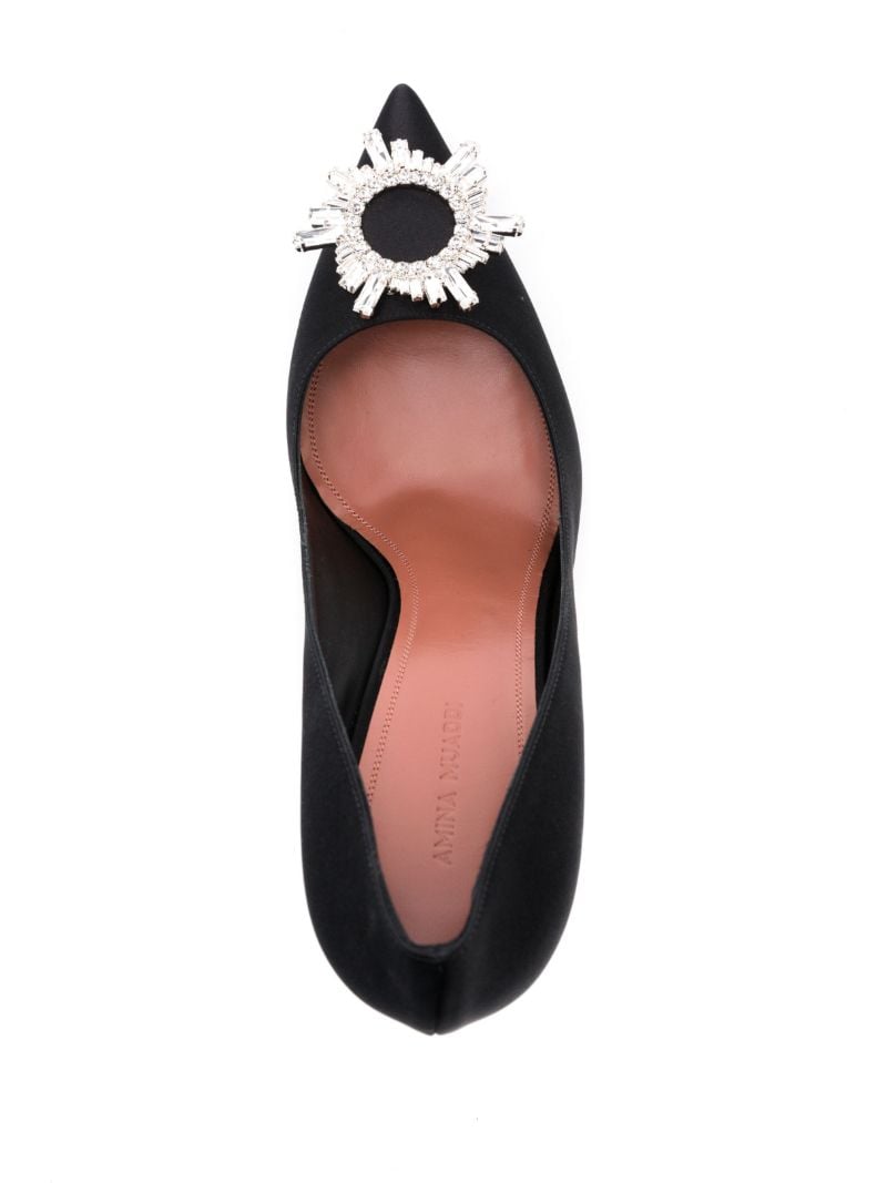 Black Begum 95 Crystal Pumps