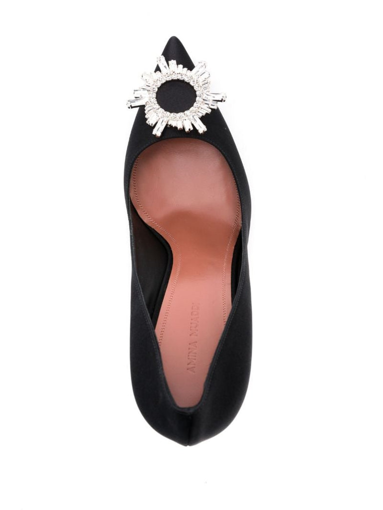 Black Begum 95 Crystal Pumps