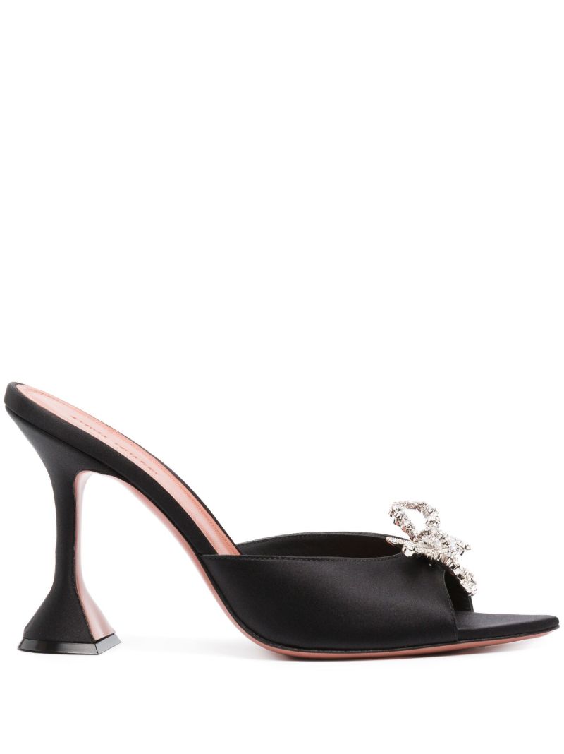 Black Rosie 95 Crystal Mules