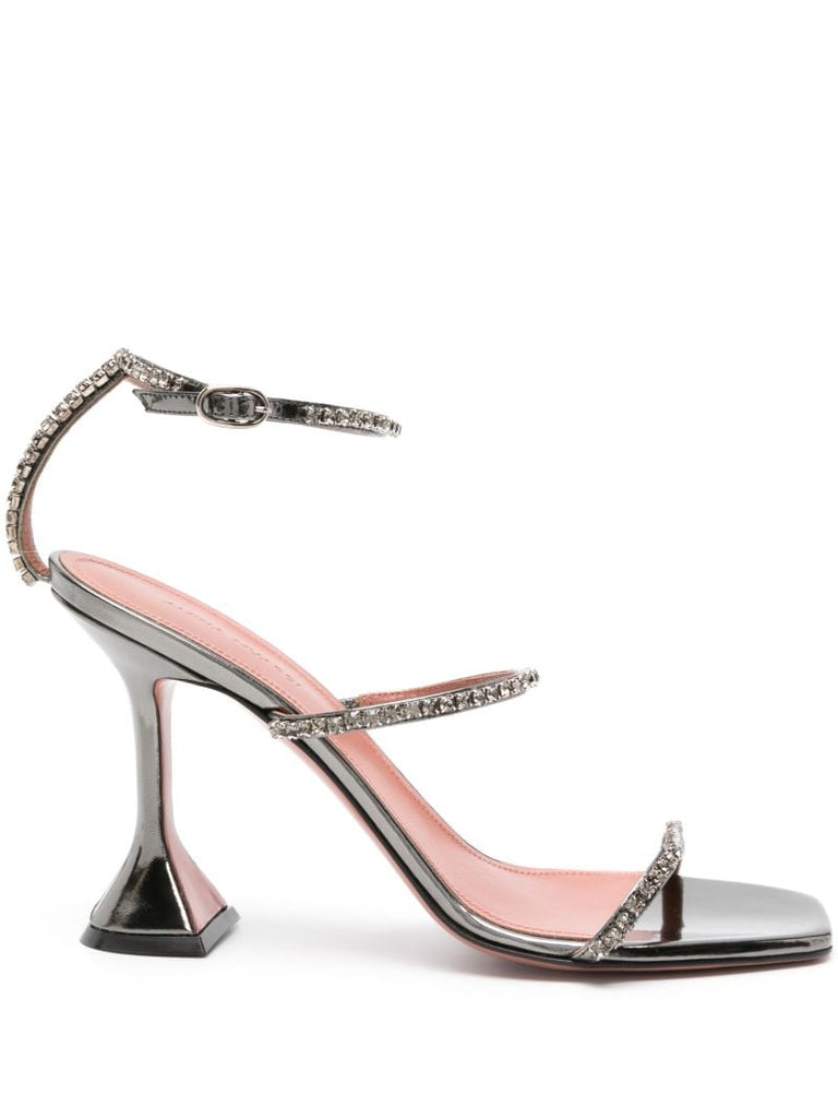 Silver Gilda 95 Crystal Sandals