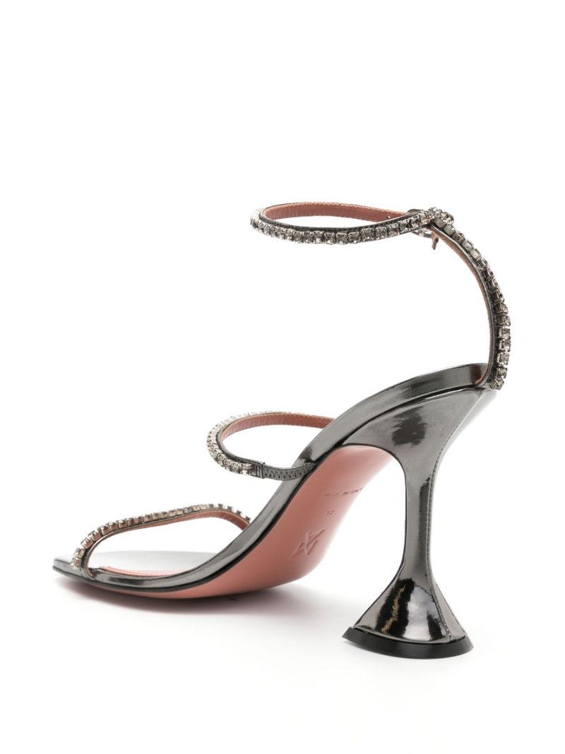 Silver Gilda 95 Crystal Sandals
