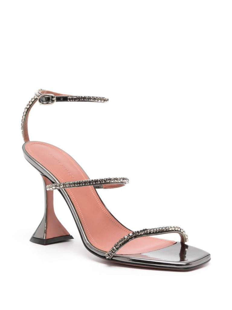 Silver Gilda 95 Crystal Sandals