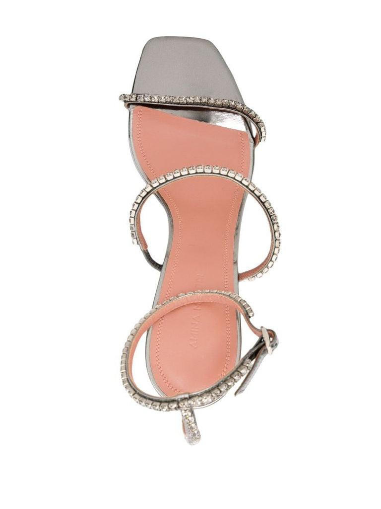 Silver Gilda 95 Crystal Sandals