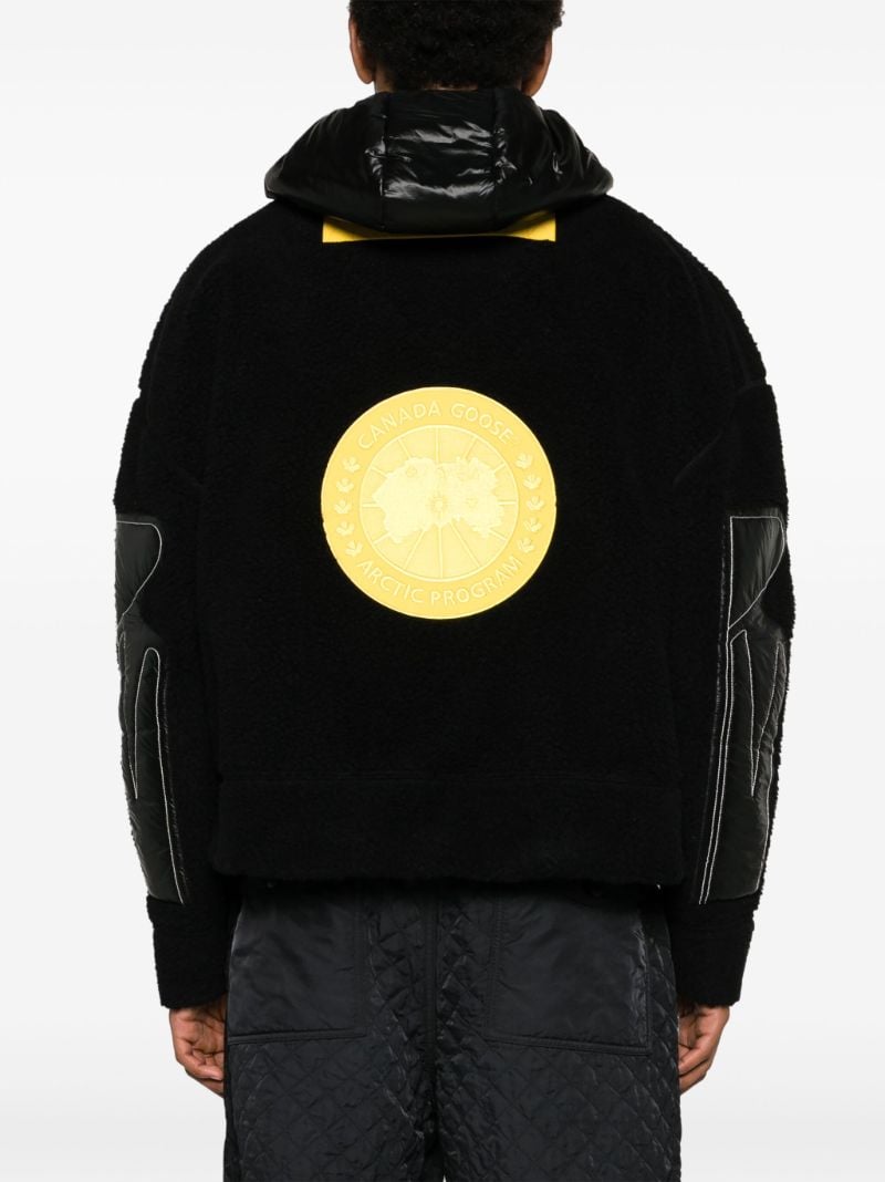X Pyer Moss Black Cg Disc Anorak 001 Hooded Jacket