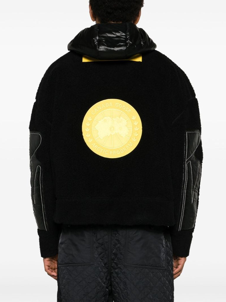 X Pyer Moss Black Cg Disc Anorak 001 Hooded Jacket