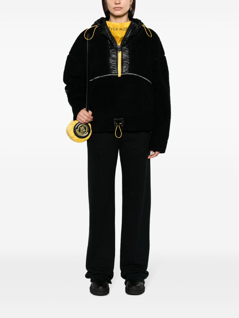 X Pyer Moss Black Cg Disc Anorak 001 Hooded Jacket