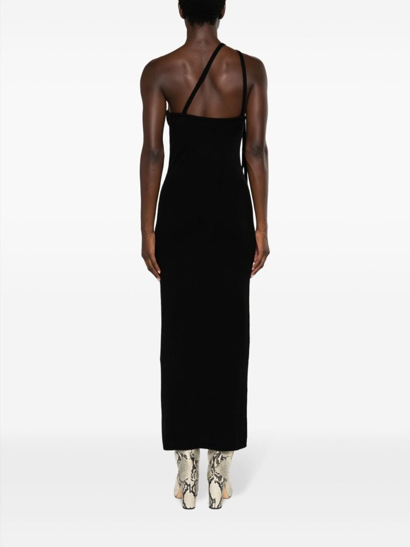 Black Llaria Floral-appliquÃ_x0083_Â© Dress