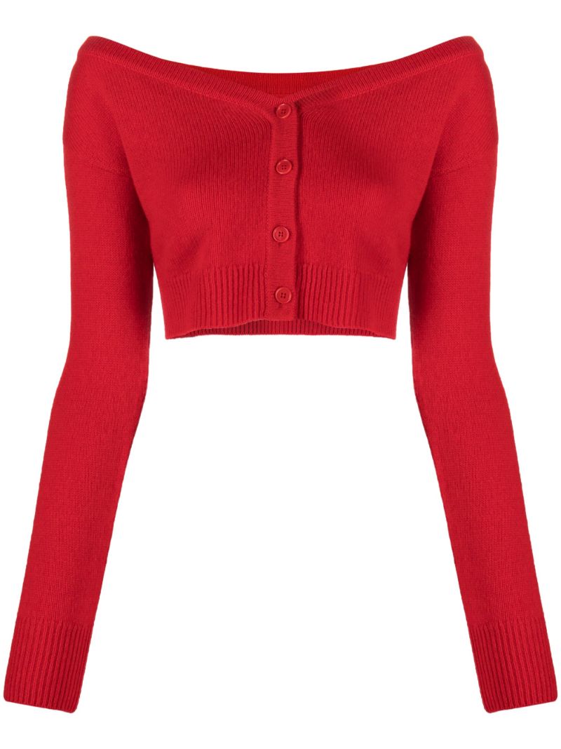 Red Millie Cashmere Cardigan