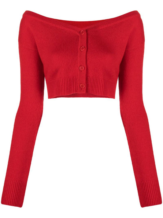 Red Millie Cashmere Cardigan