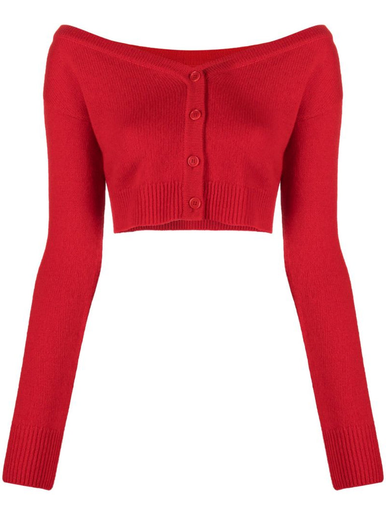 Red Millie Cashmere Cardigan