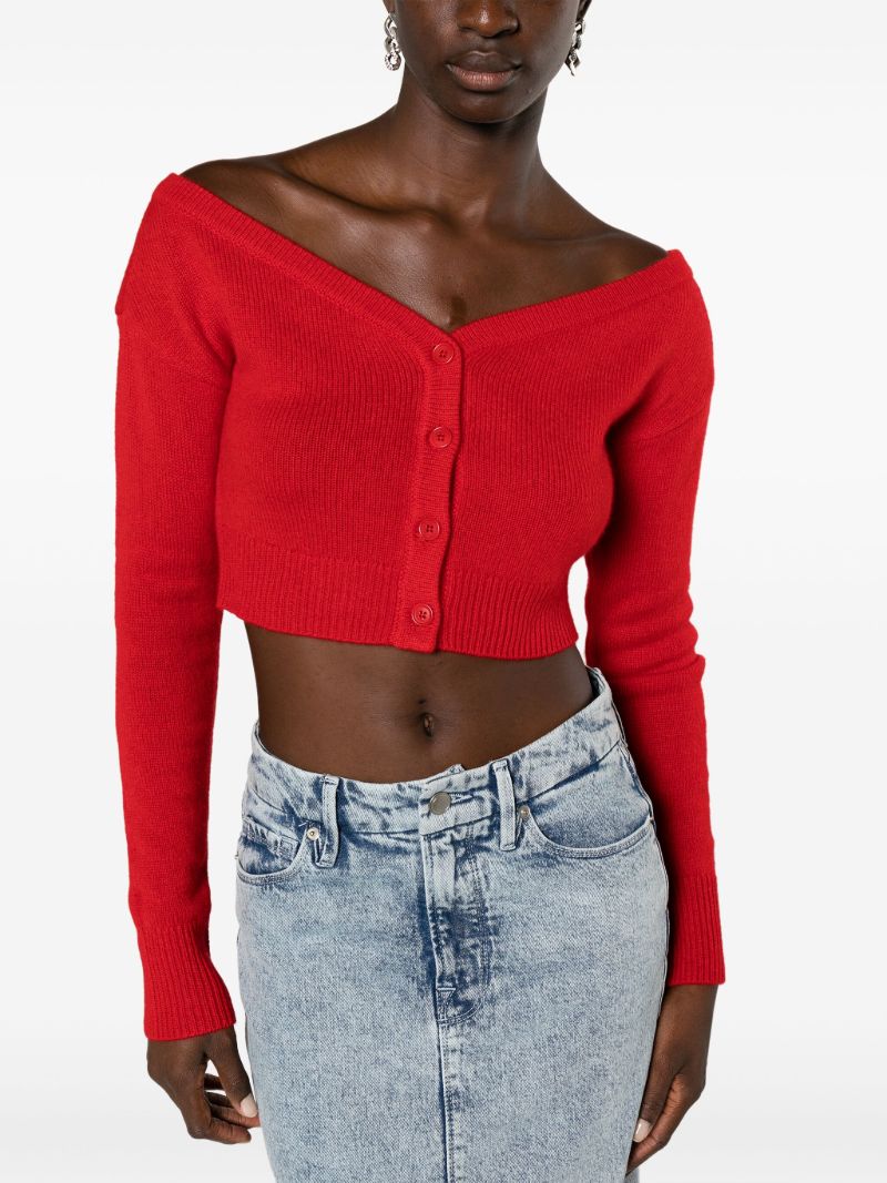 Red Millie Cashmere Cardigan