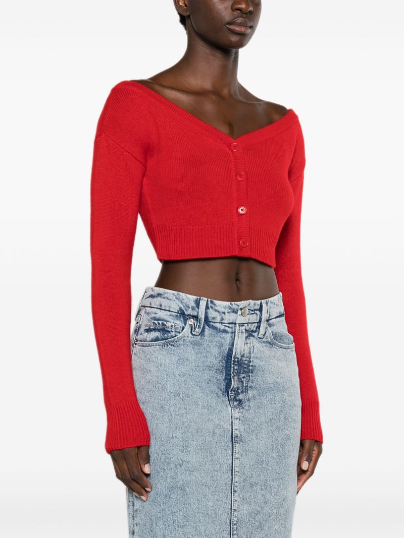 Red Millie Cashmere Cardigan